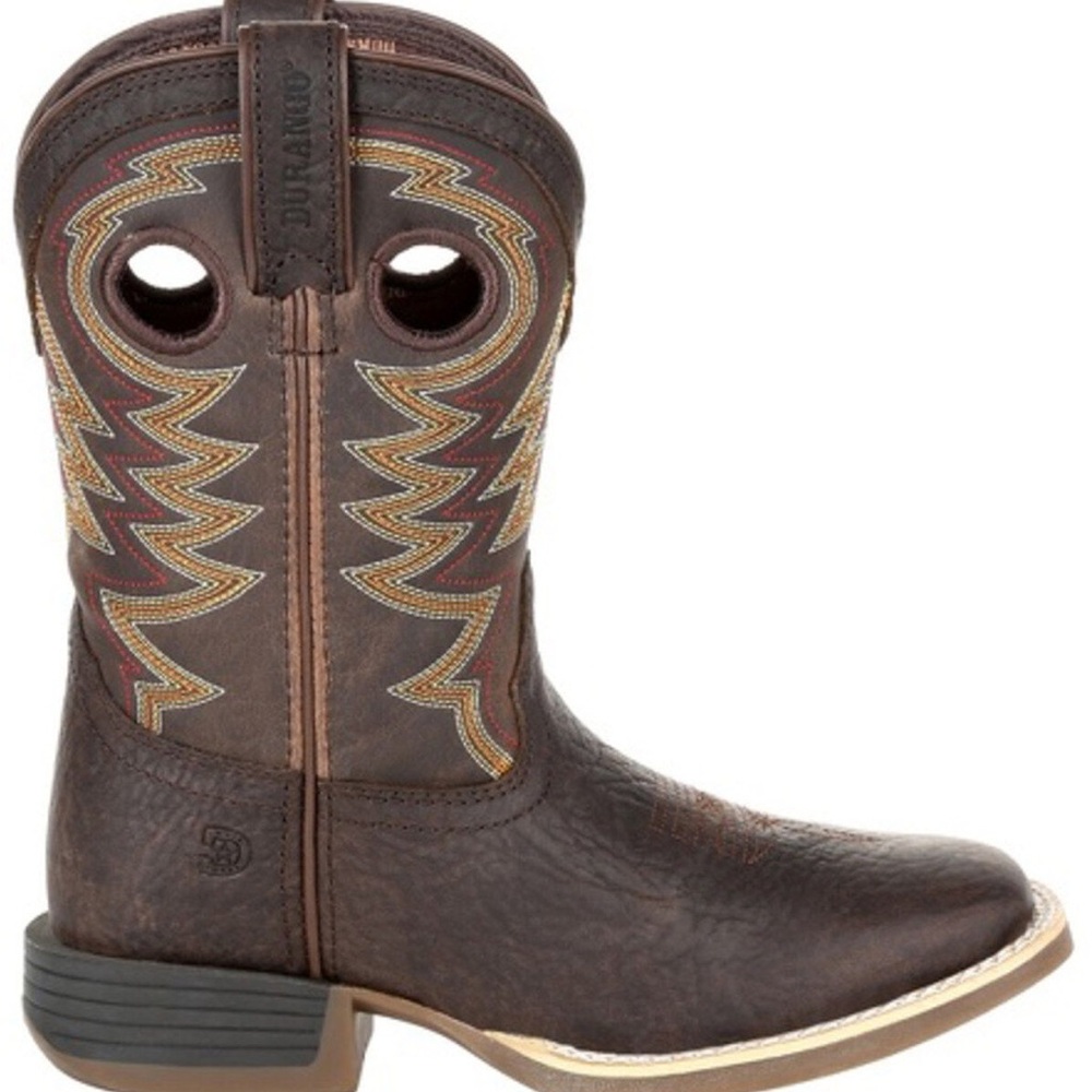DURANGO BOYS' LIL REBEL WESTERN BOOTS - SQUARE TOE SIZE 9M